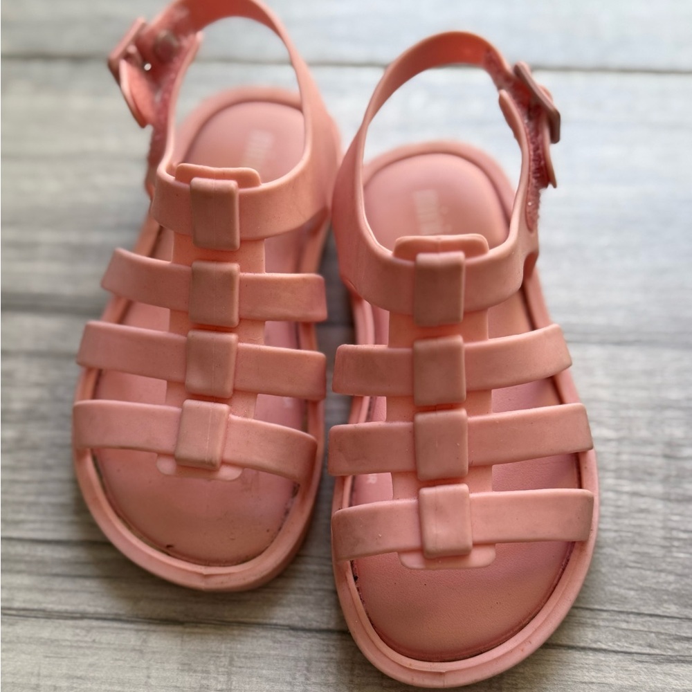 Stylish & comfortable Mini Melissa Pink Sandals toddler girl size 7